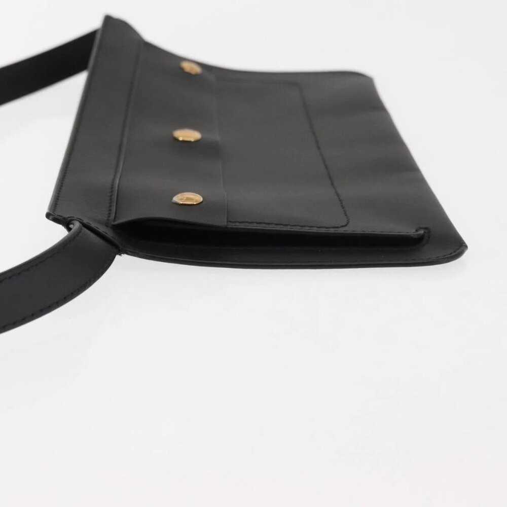 BURBERRY Waist Bag Leather Black Gold - Picture 5 of 15